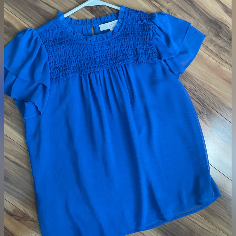 Loft women’s Blue Women's Top size XS NWT